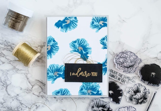 Altenew Stamp & Die Bundle Poppy Fields Stamp & Die Bundle