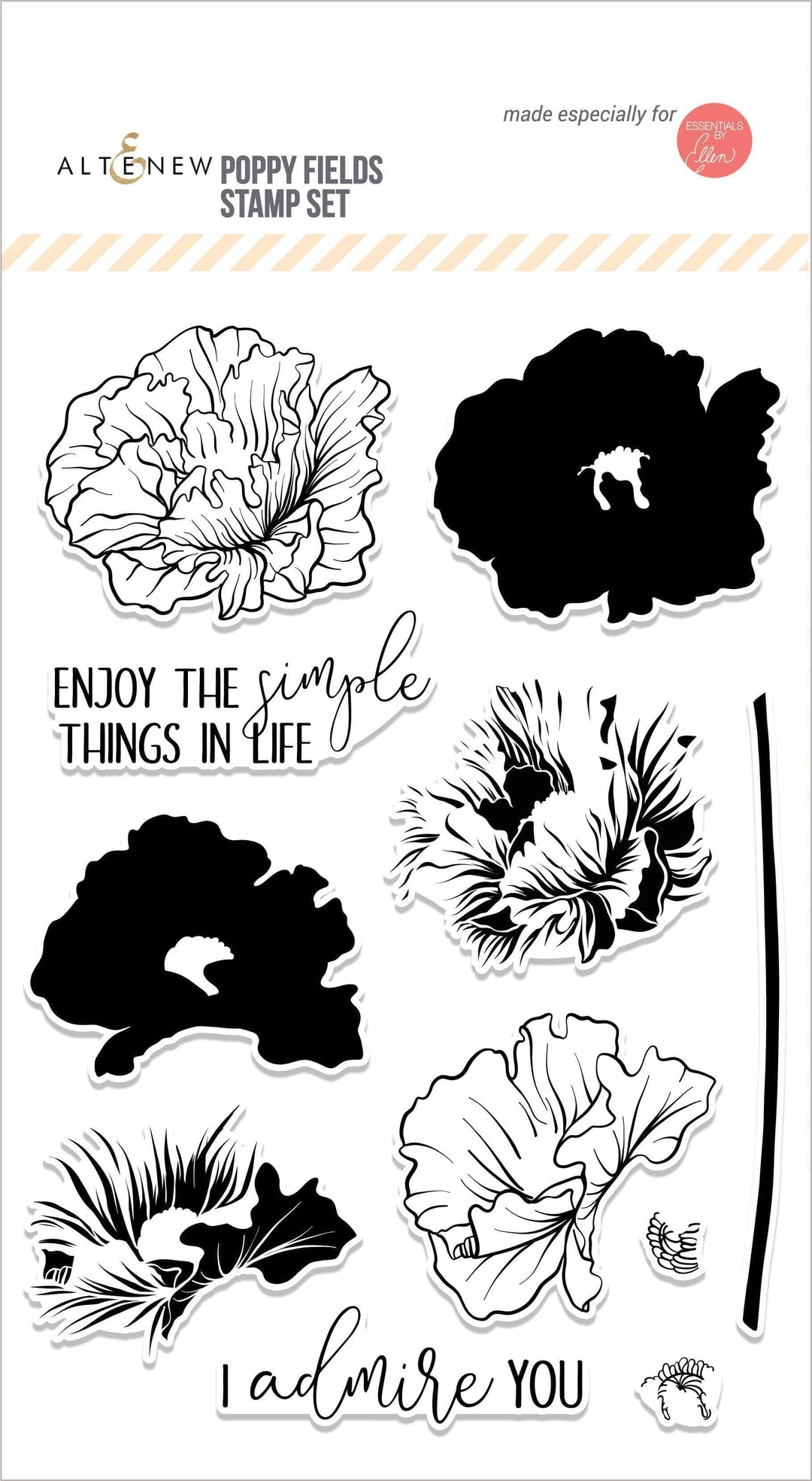 Altenew Stamp & Die Bundle Poppy Fields Stamp & Die Bundle