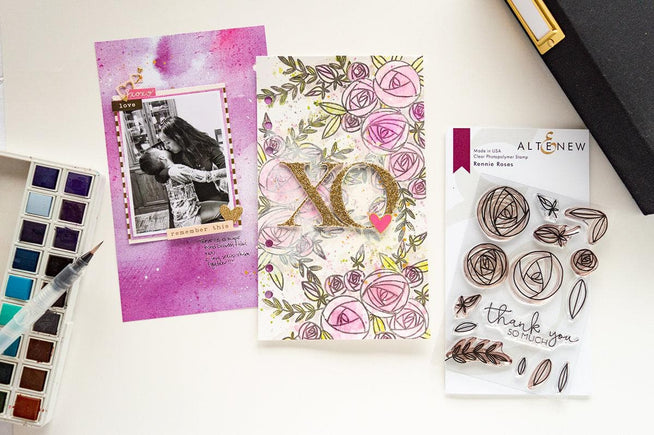 Altenew Stamp & Die Bundle Rennie Roses Stamp & Die Bundle