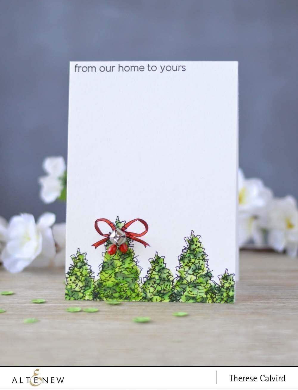 Altenew Stamp & Die Bundle Z - Sketched Evergreen Stamp & Die Bundle