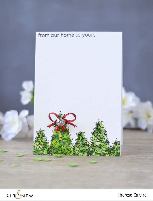 Altenew Stamp & Die Bundle Z - Sketched Evergreen Stamp & Die Bundle