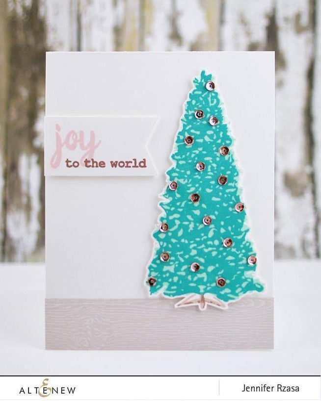 Altenew Stamp & Die Bundle Z - Sketched Evergreen Stamp & Die Bundle