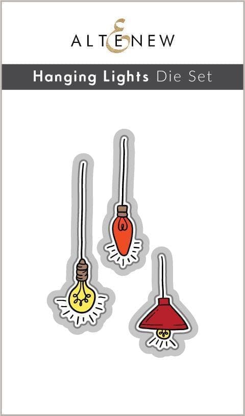 Altenew Sparkle & Shine Mini Stamp and Die Bundle with festive holiday designs for card making and craft projects.