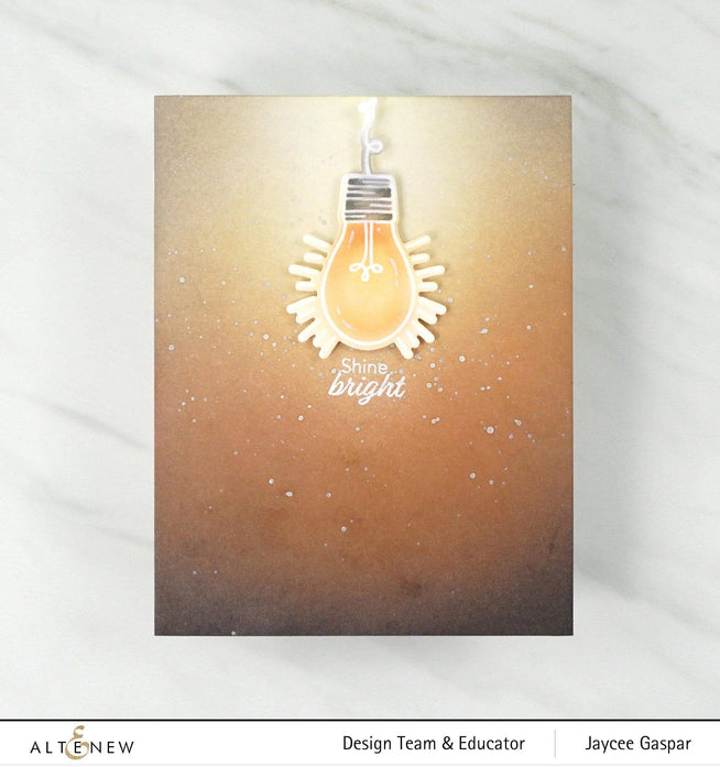 Altenew Sparkle & Shine Mini Stamp & Die Bundle with decorative stamps and matching metal dies for creative crafting.