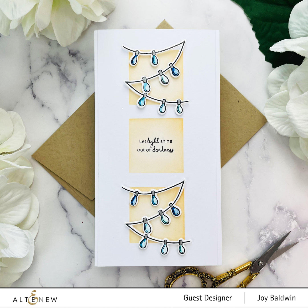 Altenew Sparkle & Shine Mini Stamp & Die Bundle featuring floral designs and coordinating cutting dies for crafting projects.