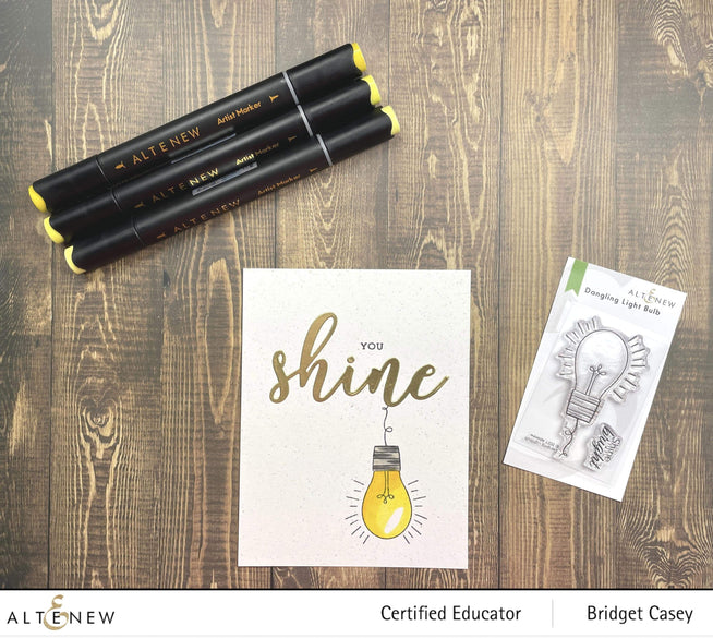 Altenew Sparkle & Shine Mini Stamp and Die Bundle with floral and star motifs for crafting and card making.