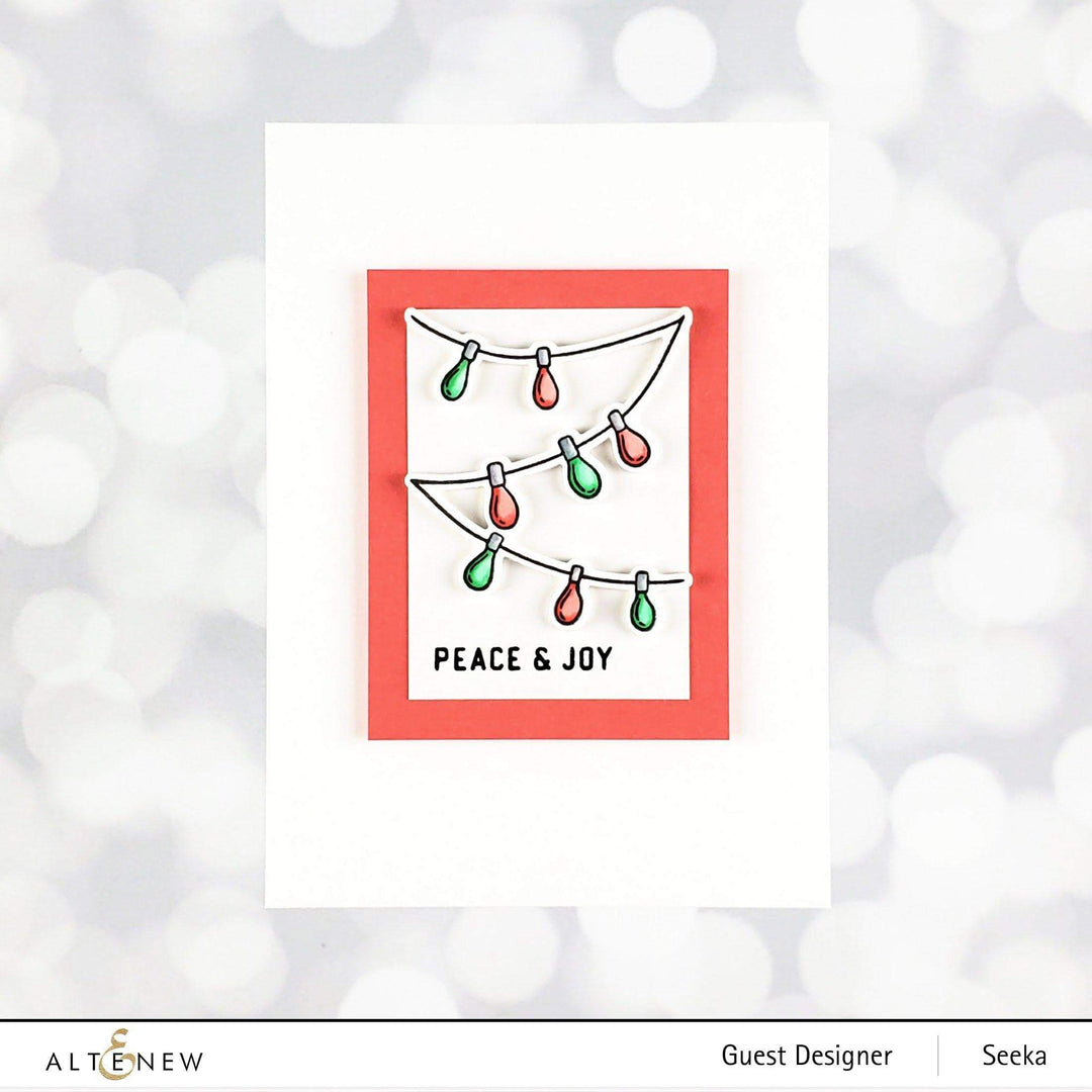 Altenew Sparkle & Shine Mini Stamp & Die Bundle with floral stamps and matching dies for crafting and card making.