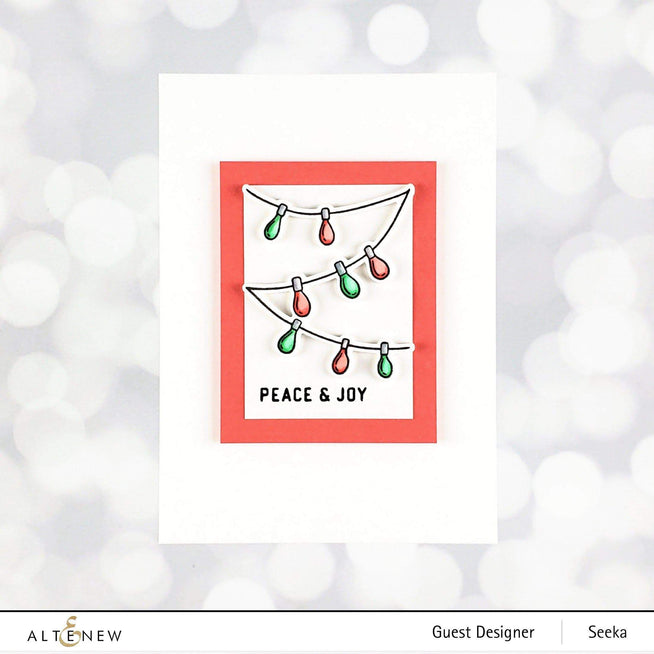 Altenew Sparkle & Shine Mini Stamp & Die Bundle with floral stamps and matching dies for crafting and card making.