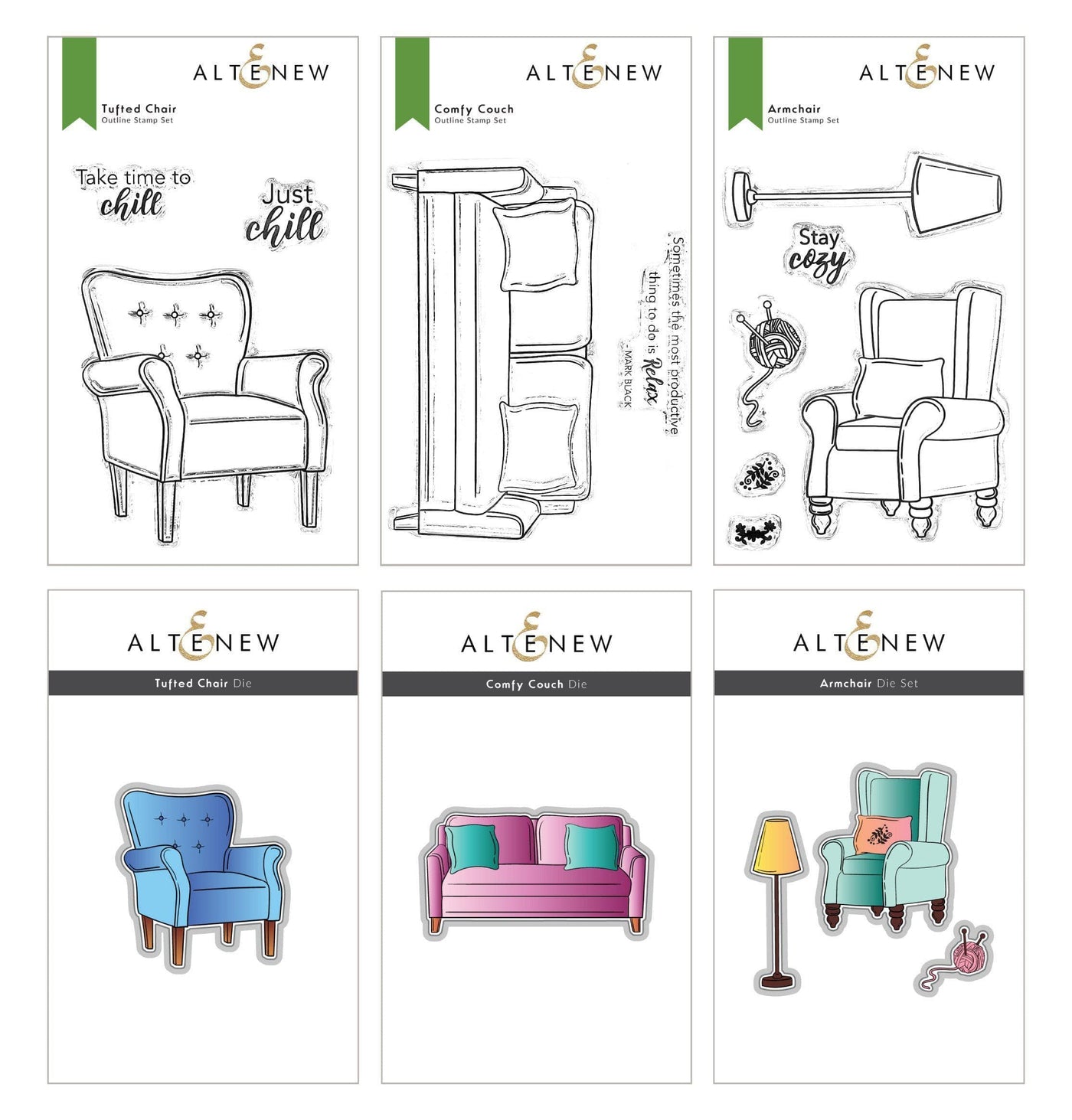 Altenew Stamp & Die Bundle Sweet Moments Mini Stamp & Die Bundle
