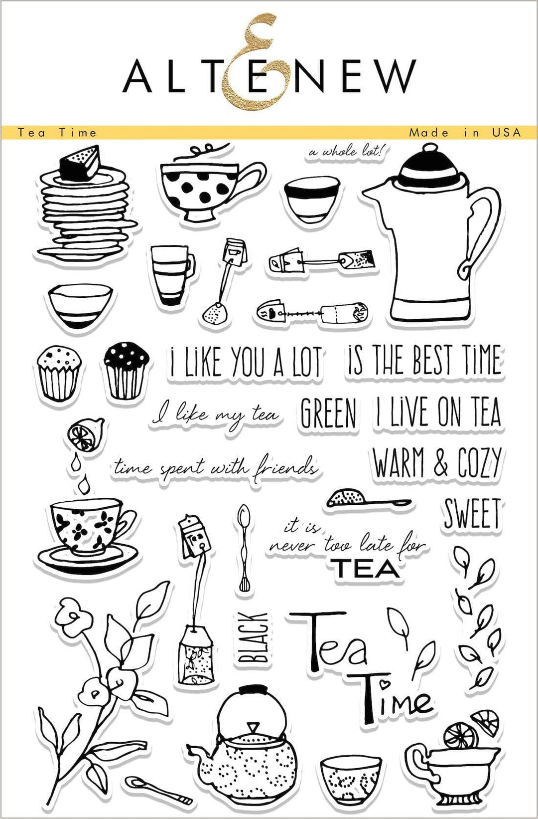 Altenew Stamp & Die Bundle Tea Time Stamp & Die Bundle