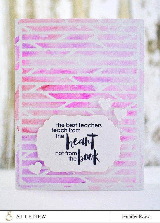 Altenew Stamp & Die Bundle Z - Teachers Rule Stamp & Die Bundle