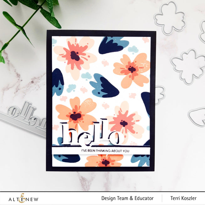 Altenew Stamp & Die Bundle Tiny Sentiments: Hello Stamp & Die Bundle