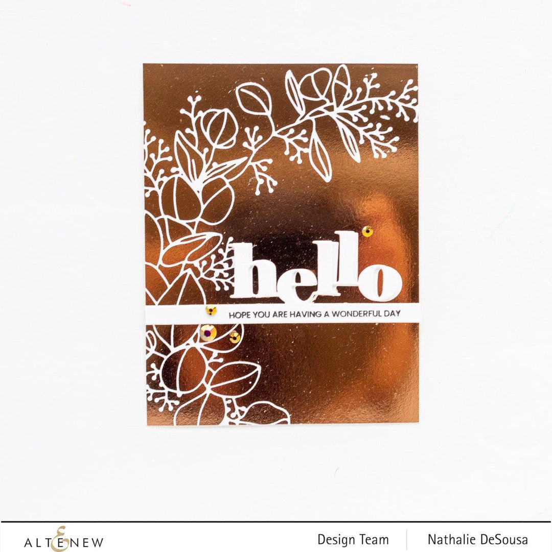 Altenew Stamp & Die Bundle Tiny Sentiments: Hello Stamp & Die Bundle