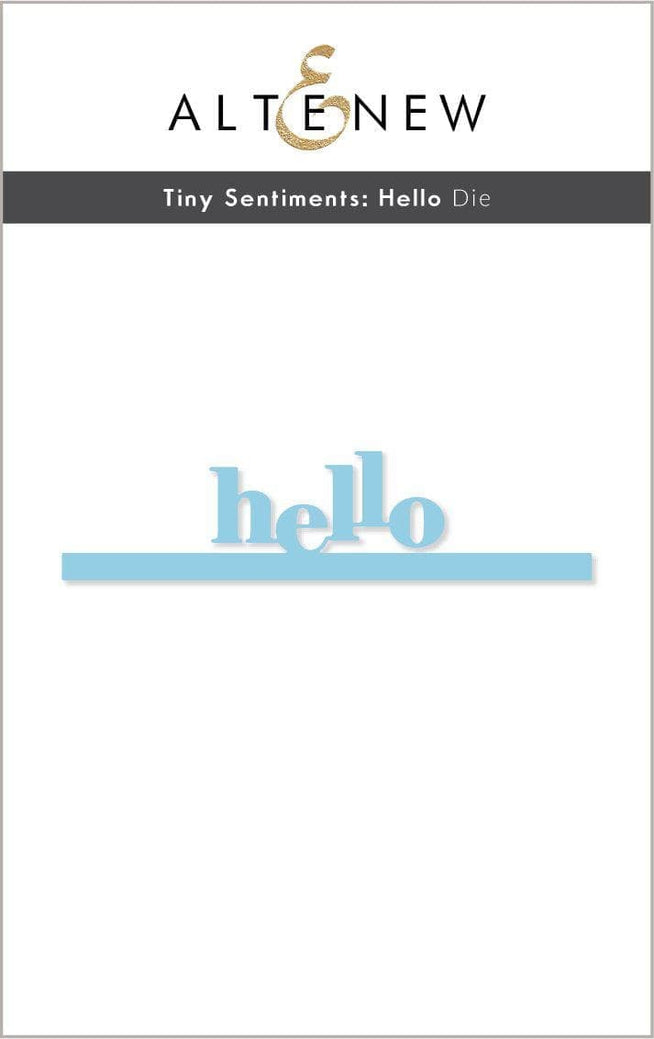 Altenew Stamp & Die Bundle Tiny Sentiments Hello