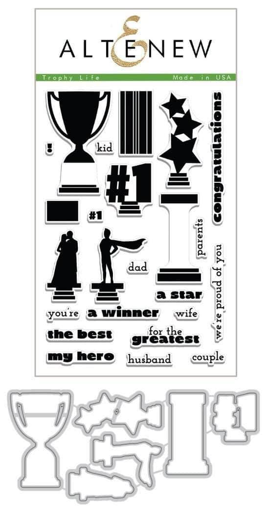 Altenew Stamp & Die Bundle Z - Trophy Life Stamp & Die Bundle