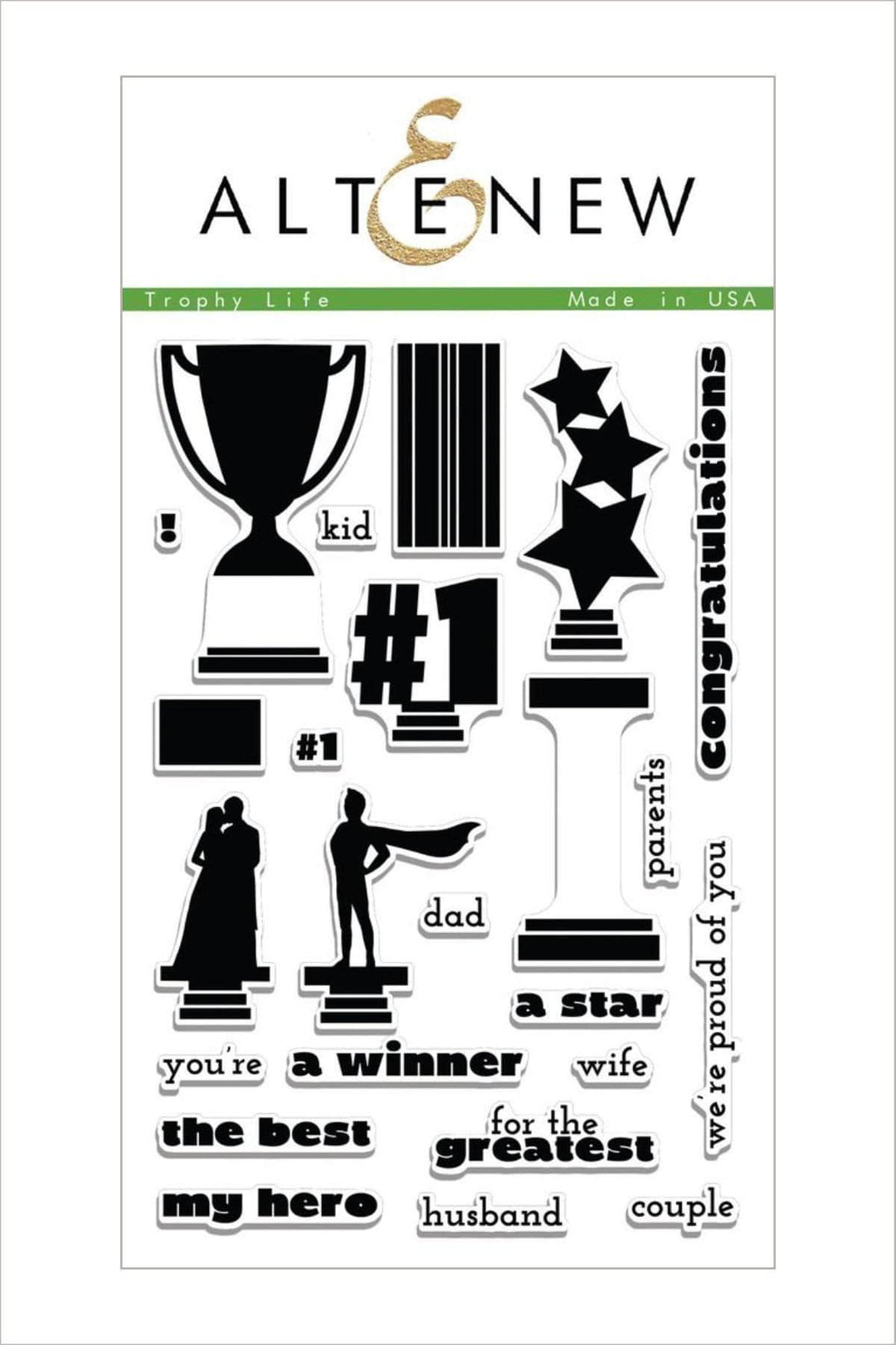 Altenew Stamp & Die Bundle Z - Trophy Life Stamp & Die Bundle
