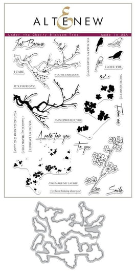 Altenew Stamp & Die Bundle Under the Cherry Blossom Tree Stamp & Die Bundle