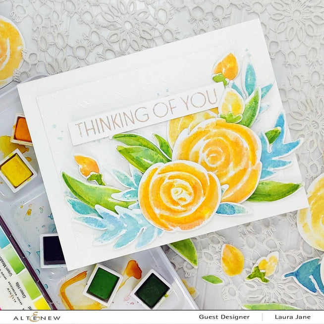 Altenew Stamp & Die Bundle Watercolor Roses Stamp & Die Bundle