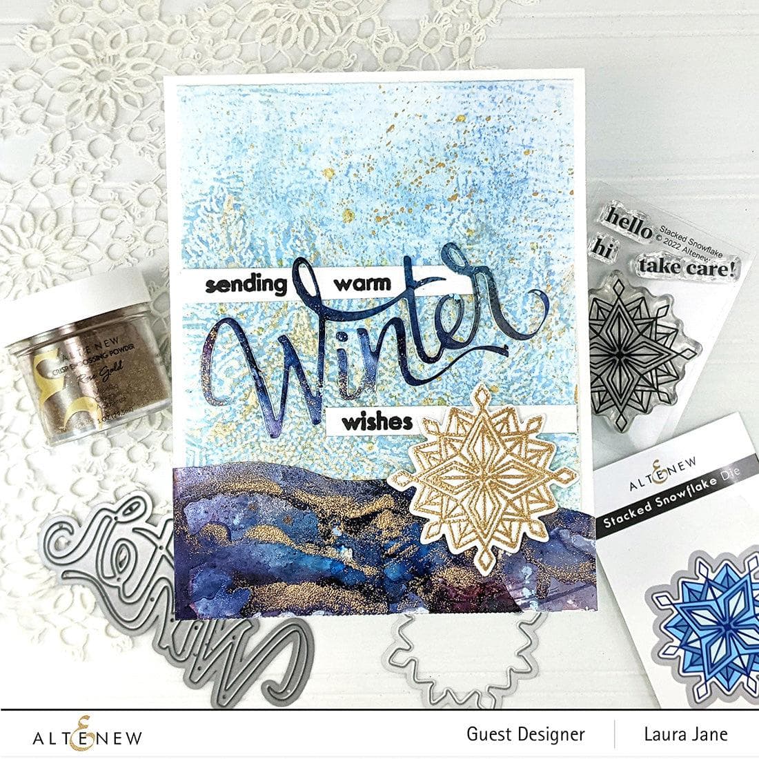 Altenew Stamp & Die Bundle Winter Magic Mini Stamp & Die Bundle