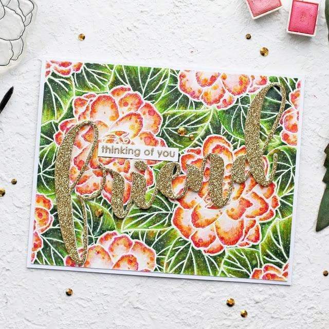 Altenew Stamp & Die Bundle Wispy Begonia Stamp & Die Bundle
