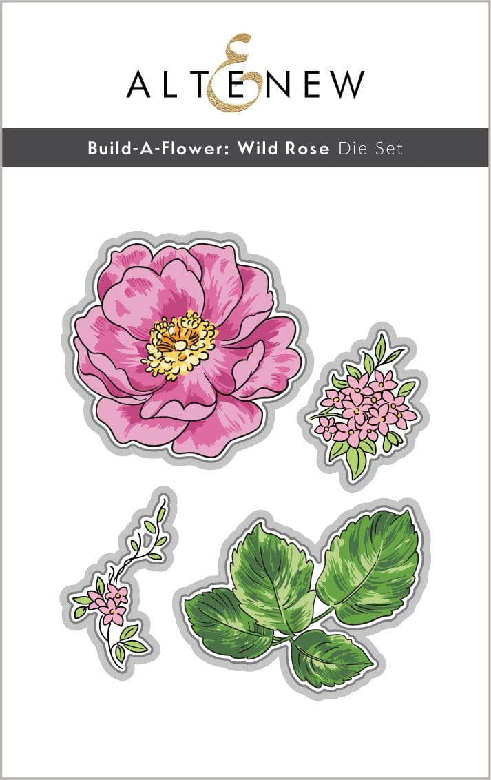 Altenew Stamp & Die & Hot Foil Plate Bundle Build-A-Flower: Wild Rose Complete Bundle