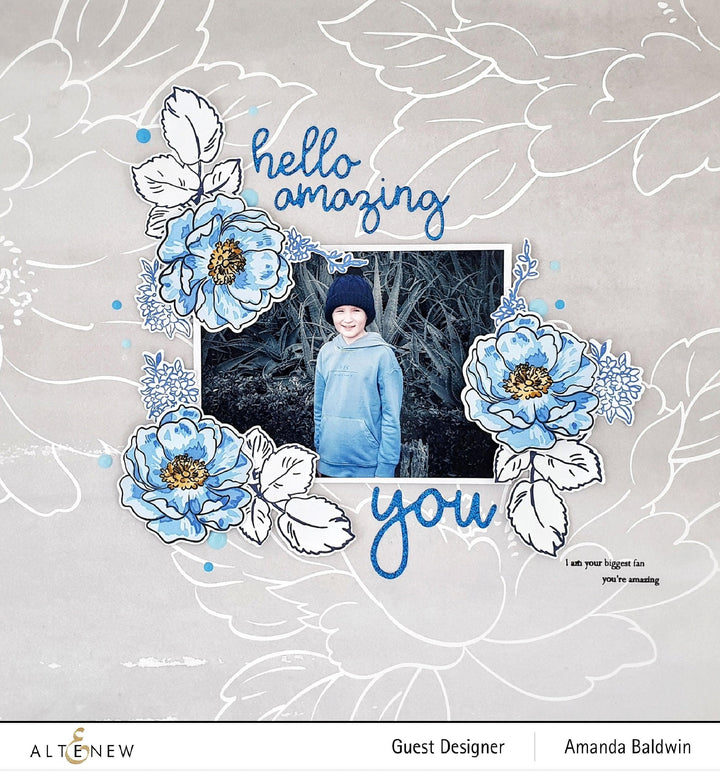 Altenew Stamp & Die & Hot Foil Plate Bundle Build-A-Flower: Wild Rose Complete Bundle