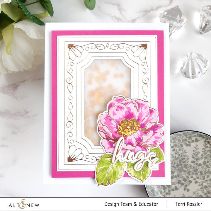 Altenew Stamp & Die & Hot Foil Plate Bundle Build-A-Flower: Wild Rose Complete Bundle