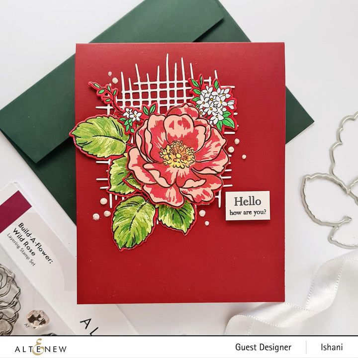 Altenew Stamp & Die & Hot Foil Plate Bundle Build-A-Flower: Wild Rose Complete Bundle