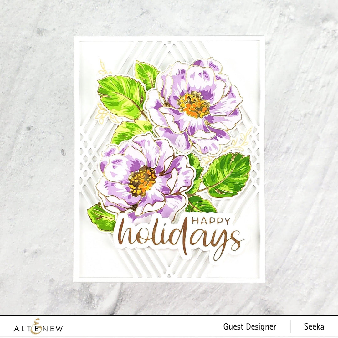 Altenew Stamp & Die & Hot Foil Plate Bundle Build-A-Flower: Wild Rose Complete Bundle