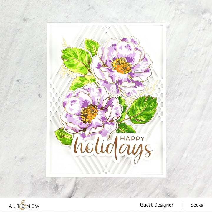 Altenew Stamp & Die & Hot Foil Plate Bundle Build-A-Flower: Wild Rose Complete Bundle