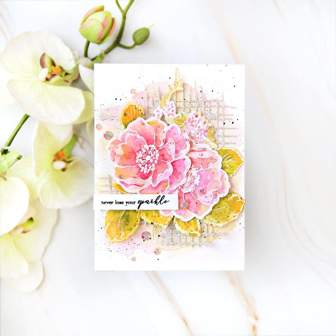 Altenew Stamp & Die & Hot Foil Plate Bundle Build-A-Flower: Wild Rose Complete Bundle