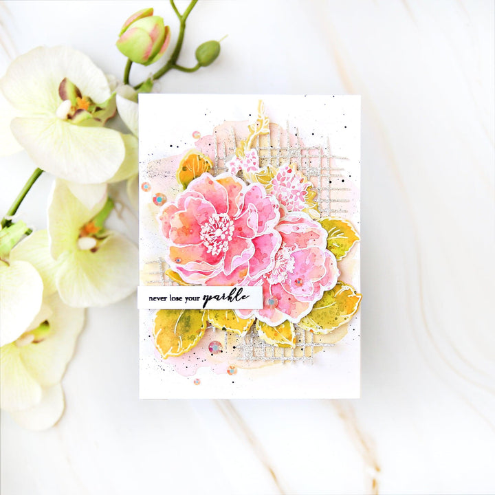 Altenew Stamp & Die & Hot Foil Plate Bundle Build-A-Flower: Wild Rose Complete Bundle