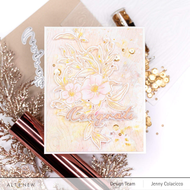 Altenew Stamp & Die & Hot Foil Plate Bundle Sparkle Bright Stamp & Die & Hot Foil Plate Bundle