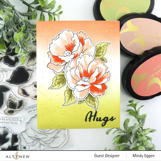 Altenew Stamp & Die & Stencil Bundle Airbrushed Flowers Stamp & Die & Mask Stencil Bundle