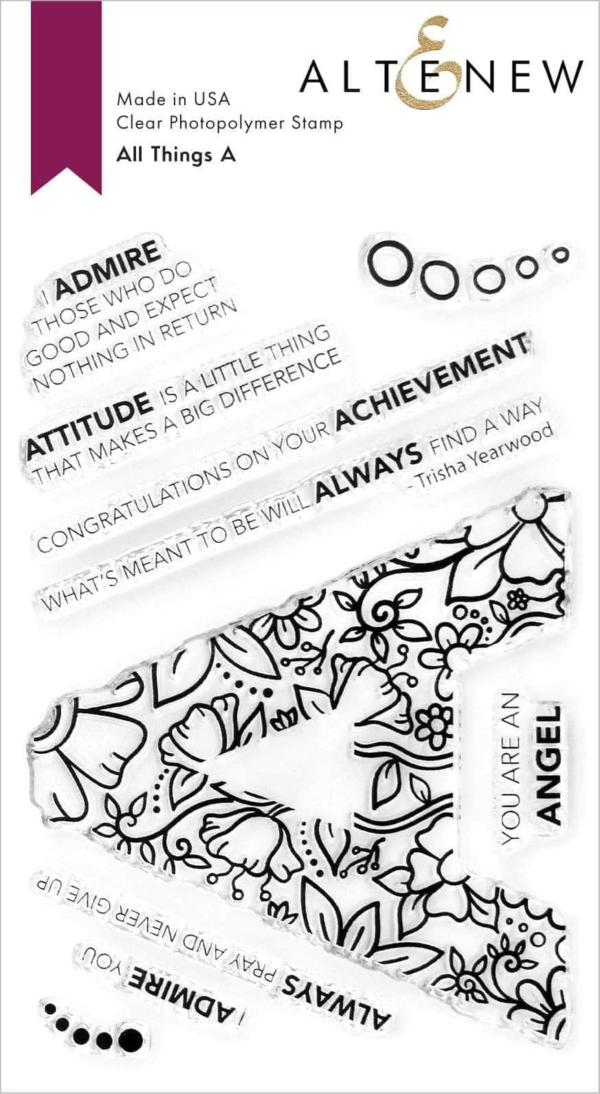 Altenew Stamp & Die & Stencil Bundle All Things A Stamp & Die & Stencil Bundle