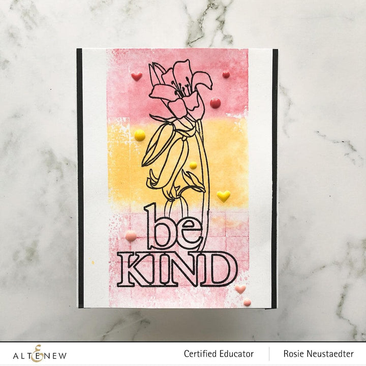 Altenew Stamp & Die & Stencil Bundle Always Be Kind Stamp & Die & Stencil Bundle