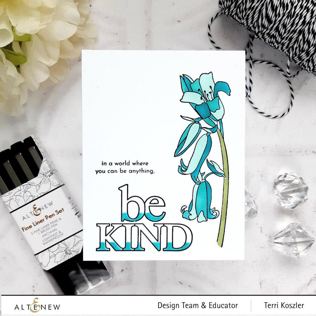 Altenew Stamp & Die & Stencil Bundle Always Be Kind Stamp & Die & Stencil Bundle