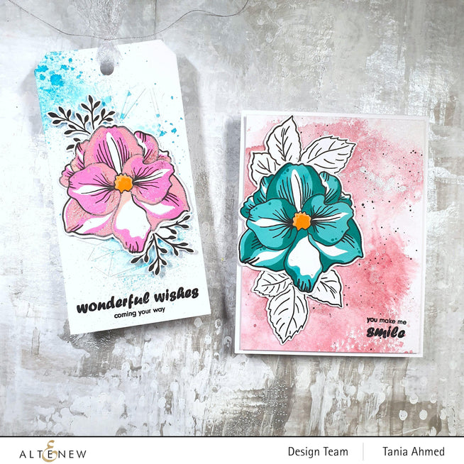 Altenew Stamp & Die & Stencil Bundle Amaryllis Stamp & Die & Mask Stencil Bundle