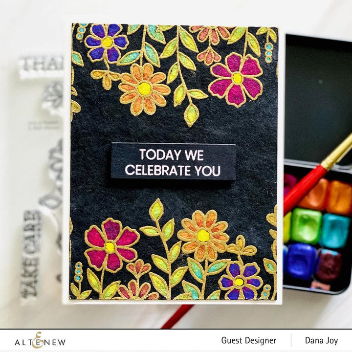 Altenew Stamp & Die & Stencil Bundle Arch of Flowers Stamp & Die & Stencil Bundle