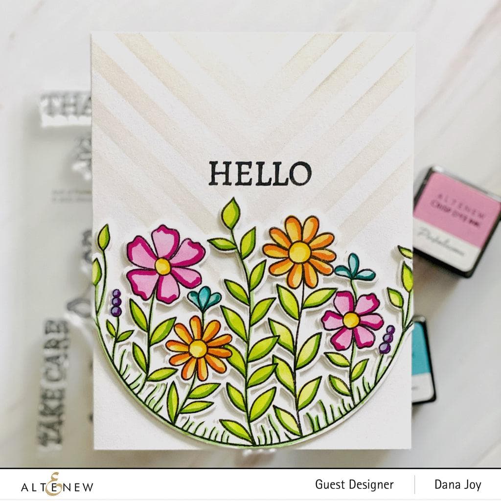 Altenew Stamp & Die & Stencil Bundle Arch of Flowers Stamp & Die & Stencil Bundle