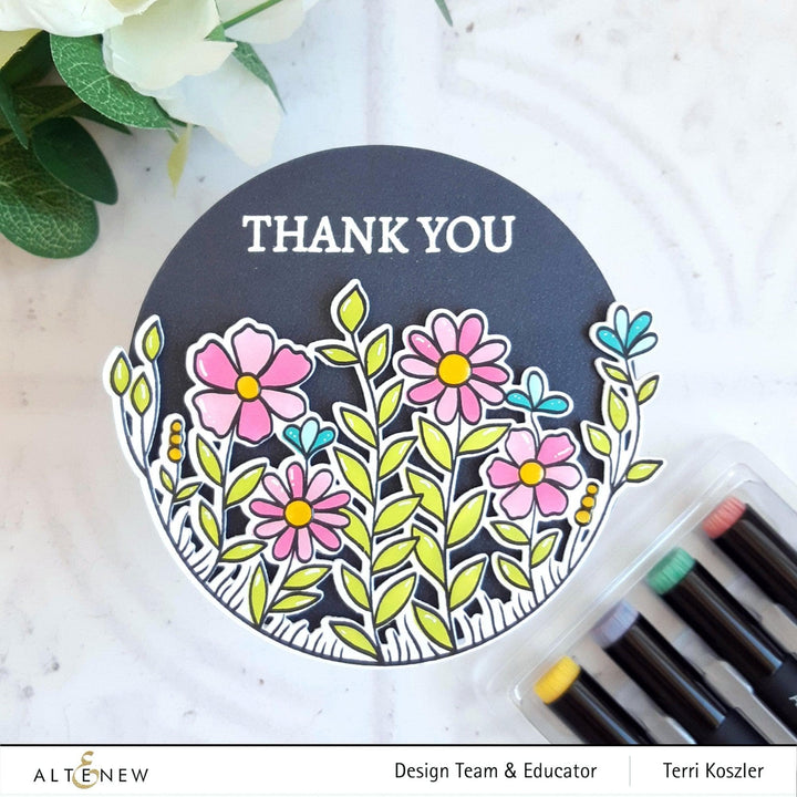 Altenew Stamp & Die & Stencil Bundle Arch of Flowers Stamp & Die & Stencil Bundle