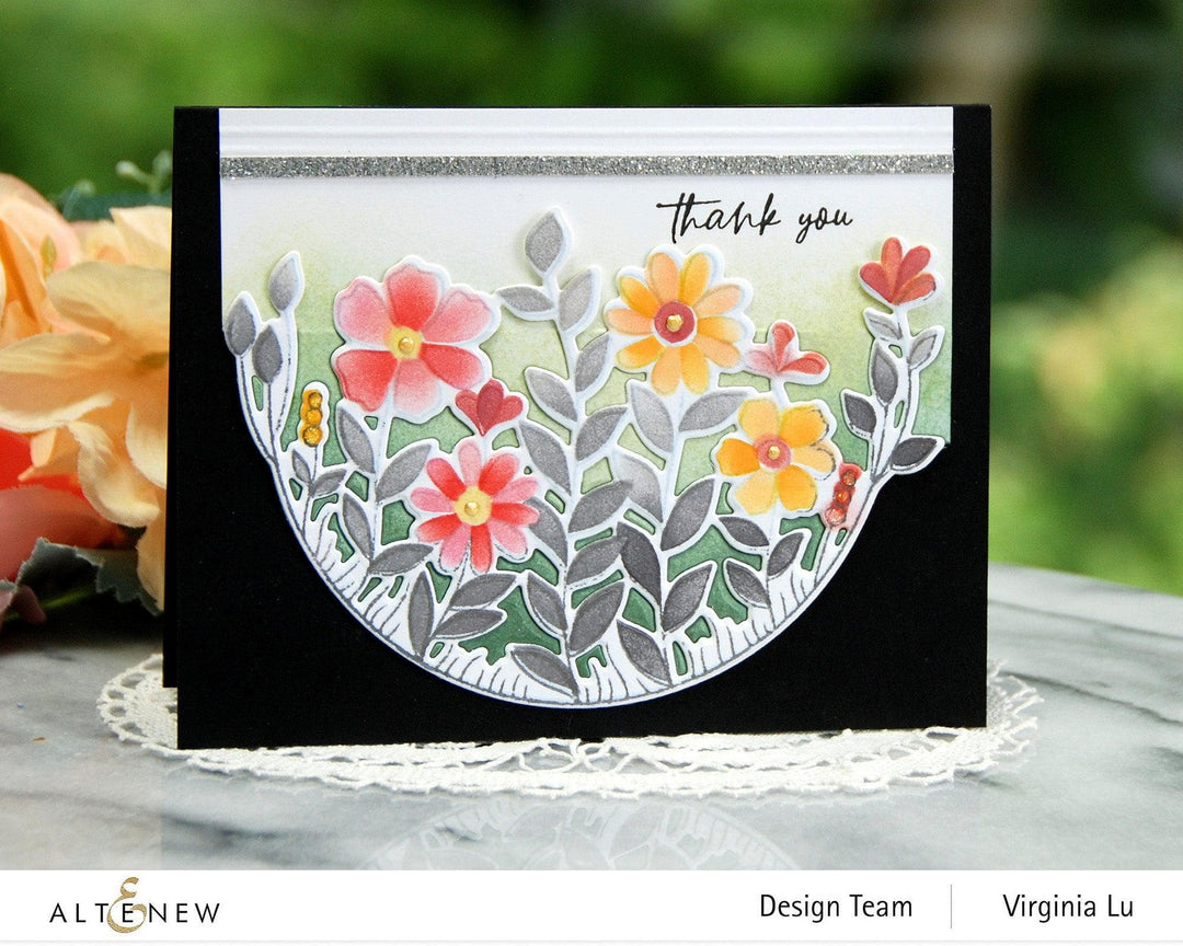 Altenew Stamp & Die & Stencil Bundle Arch of Flowers Stamp & Die & Stencil Bundle