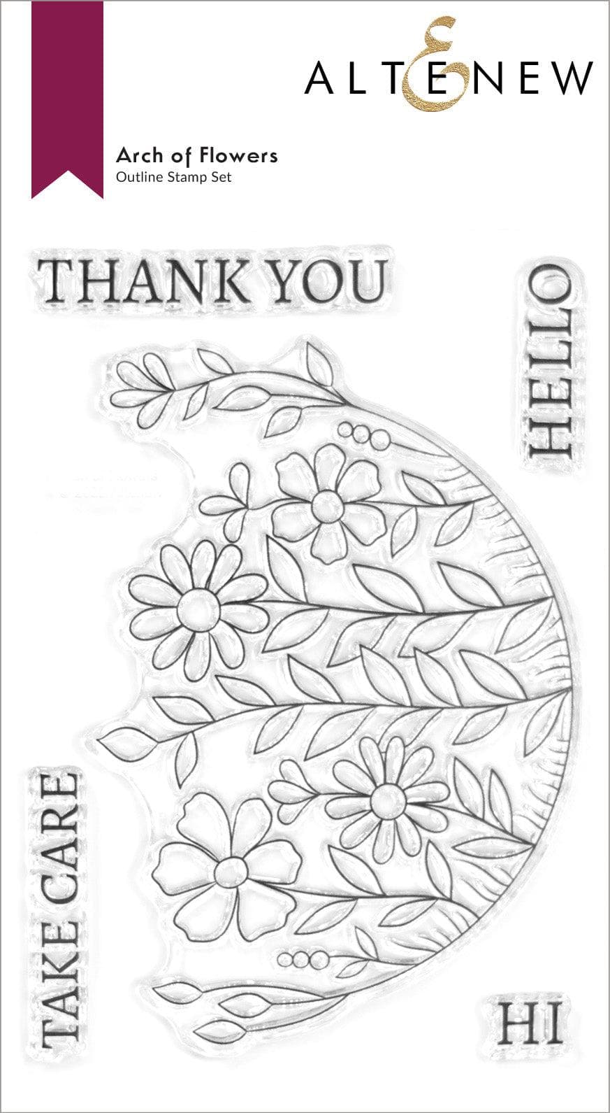 Altenew Stamp & Die & Stencil Bundle Arch of Flowers Stamp & Die & Stencil Bundle