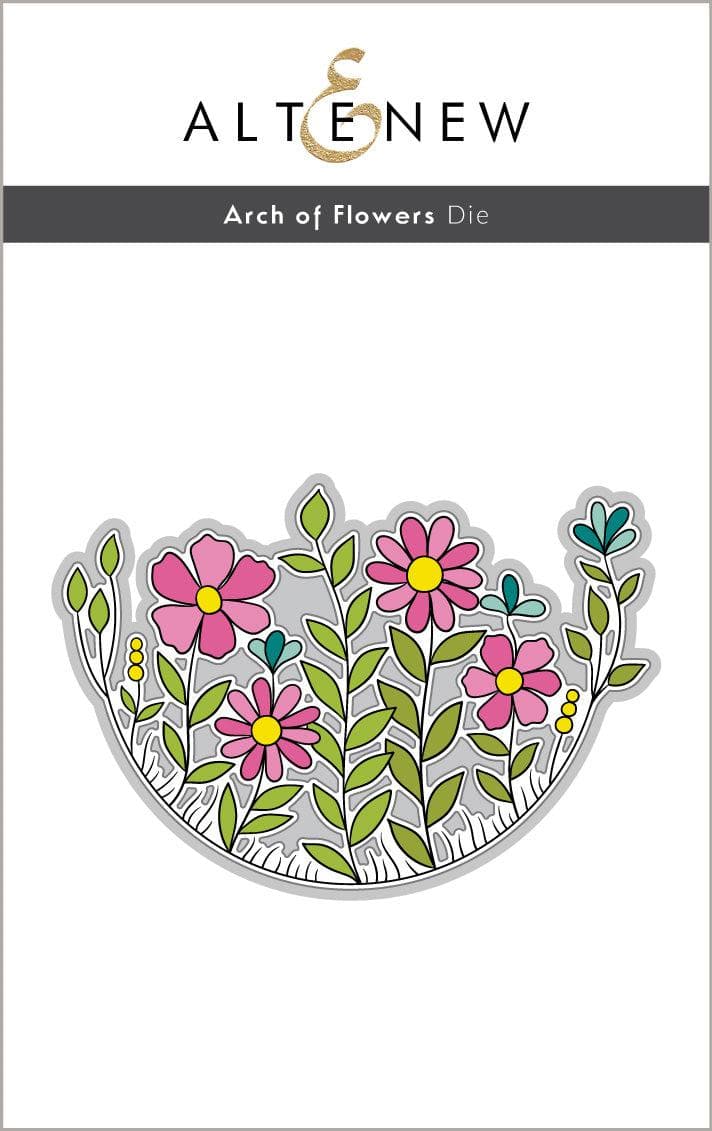 Altenew Stamp & Die & Stencil Bundle Arch of Flowers Stamp & Die & Stencil Bundle