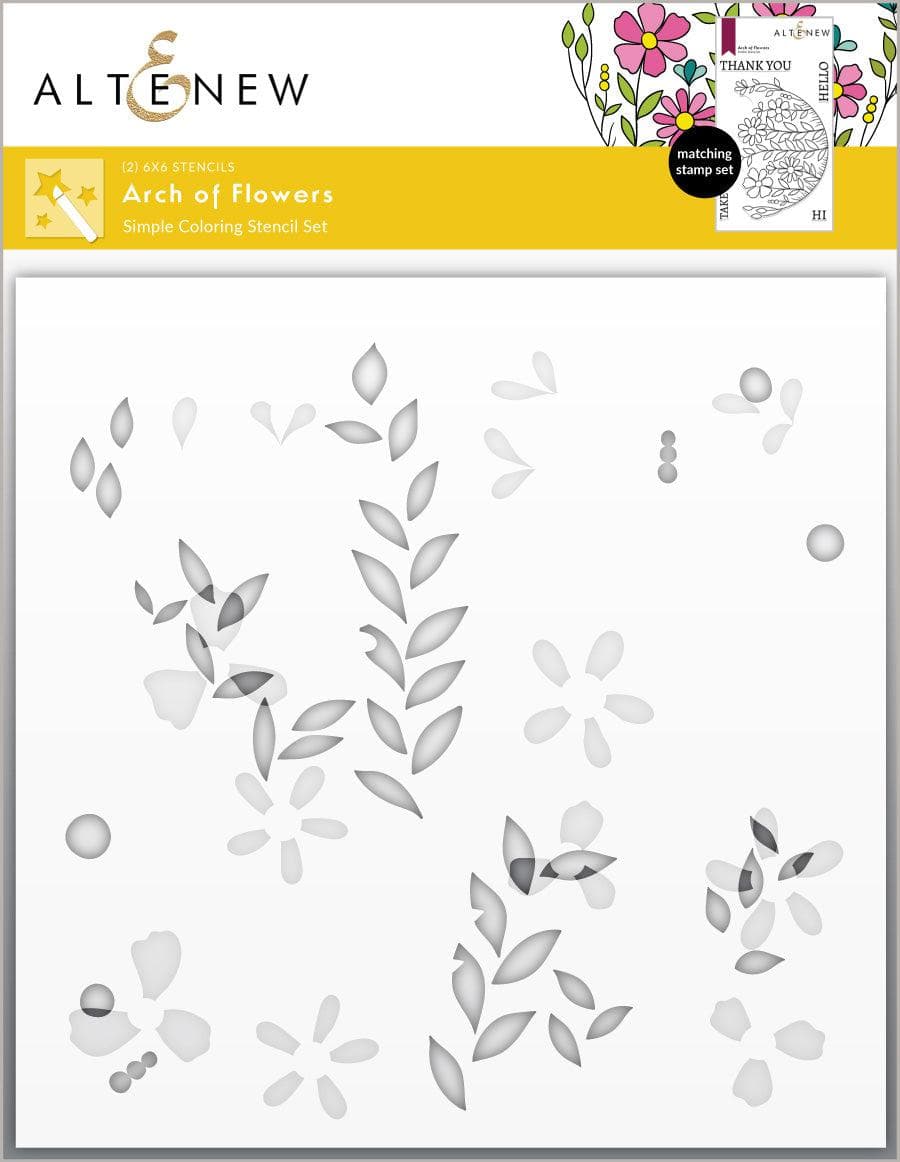 Altenew Stamp & Die & Stencil Bundle Arch of Flowers Stamp & Die & Stencil Bundle