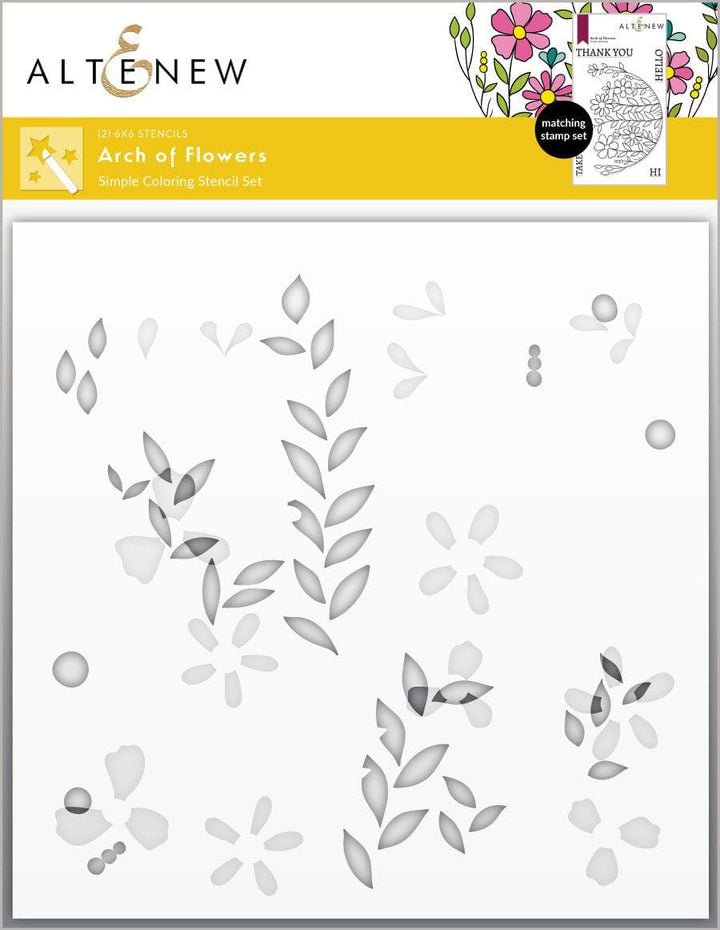 Altenew Stamp & Die & Stencil Bundle Arch of Flowers Stamp & Die & Stencil Bundle