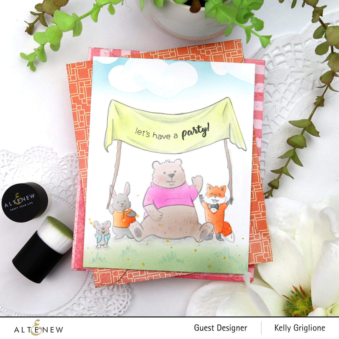 Altenew Stamp & Die & Stencil Bundle Baby Shower Stamp & Die & Coloring Stencil Bundle