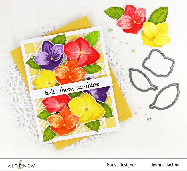 Altenew Stamp & Die & Stencil Bundle Basic Blooms Stamp & Die & Mask Stencil Bundle