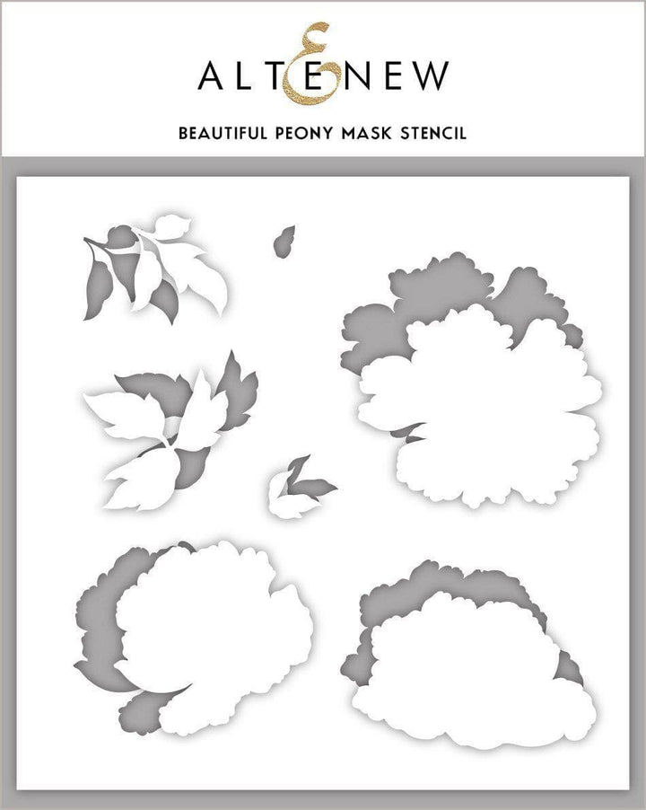 Altenew Stamp & Die & Stencil Bundle Beautiful Peony Stamp & Die & Mask Stencil Bundle