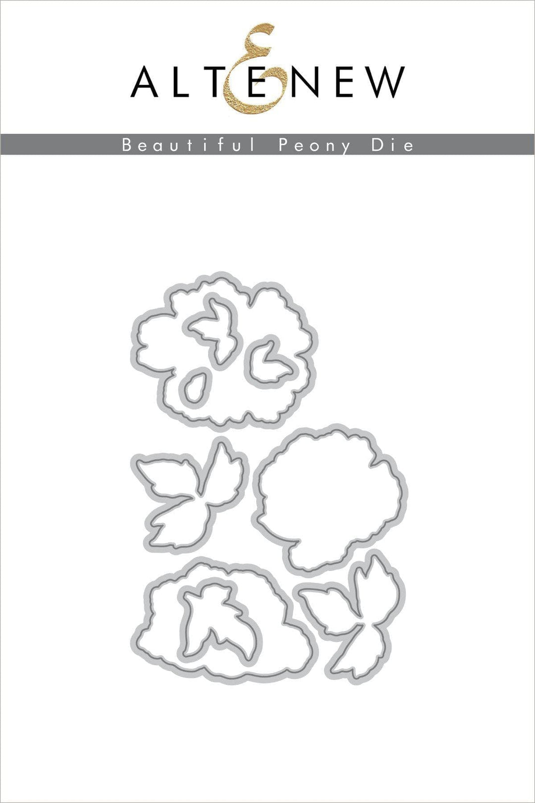 Altenew Stamp & Die & Stencil Bundle Beautiful Peony Stamp & Die & Mask Stencil Bundle